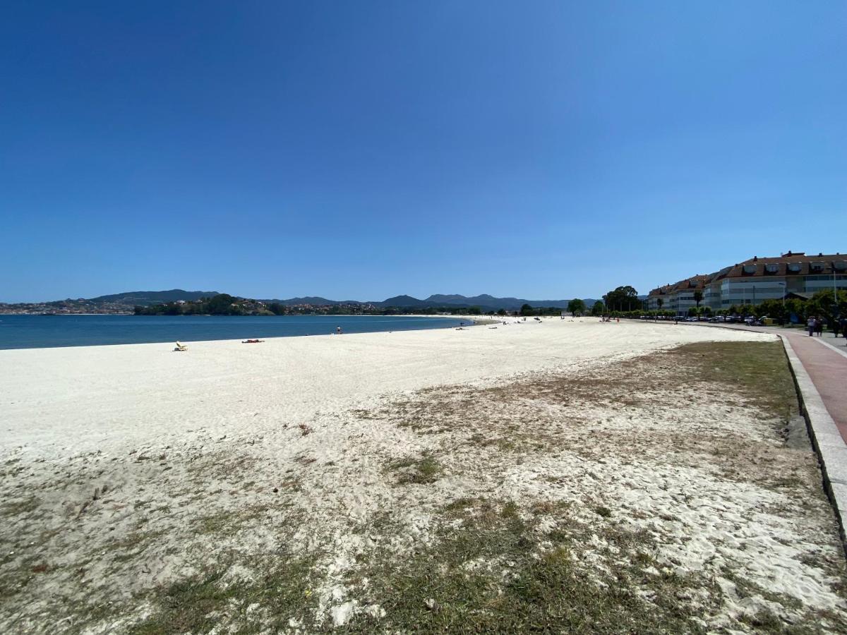 Baiona, Playa Santa Marta, Piscina Apartment Bagian luar foto